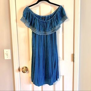 Style House Faux Denim Multi-Way Sundress